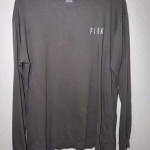 PINK Victoria's Secret Long Sleeve Tee in Charcoal